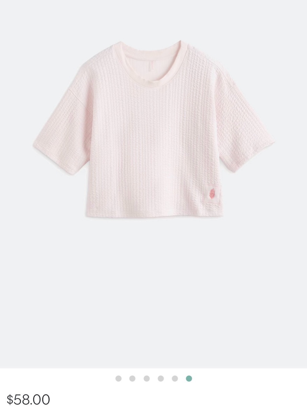 Free People Large Tee Textured